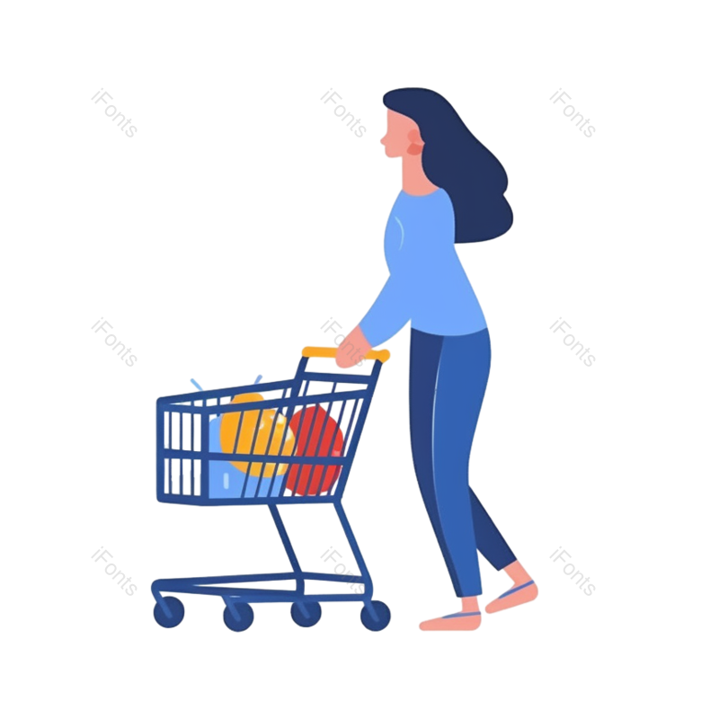 商品图片,扁平化设计元素,衬衫PNG,女人免抠素材